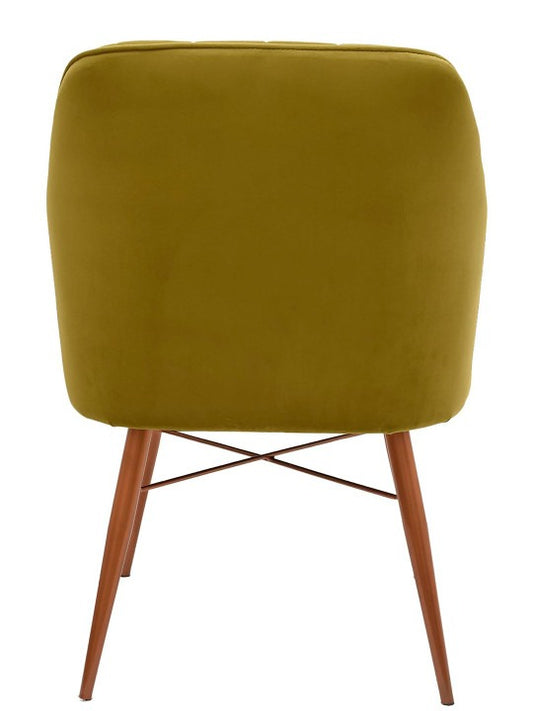 Modern Green Accent Armchair – Upholstered Single Sofa Chair for Living Room & Bedroom