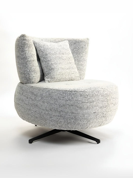 Luxury Bouclé Lounge Accent Chair – Modern Swivel Armchair for Living Room & Bedroom