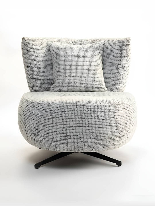 Luxury Bouclé Lounge Accent Chair – Modern Swivel Armchair for Living Room & Bedroom